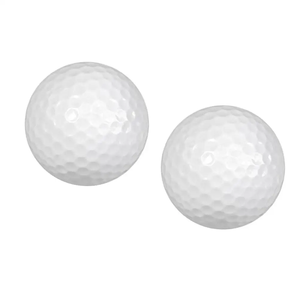 Bolas de golfe de borracha portáteis, prática interior e exterior, 3-6Pack, 2pcs