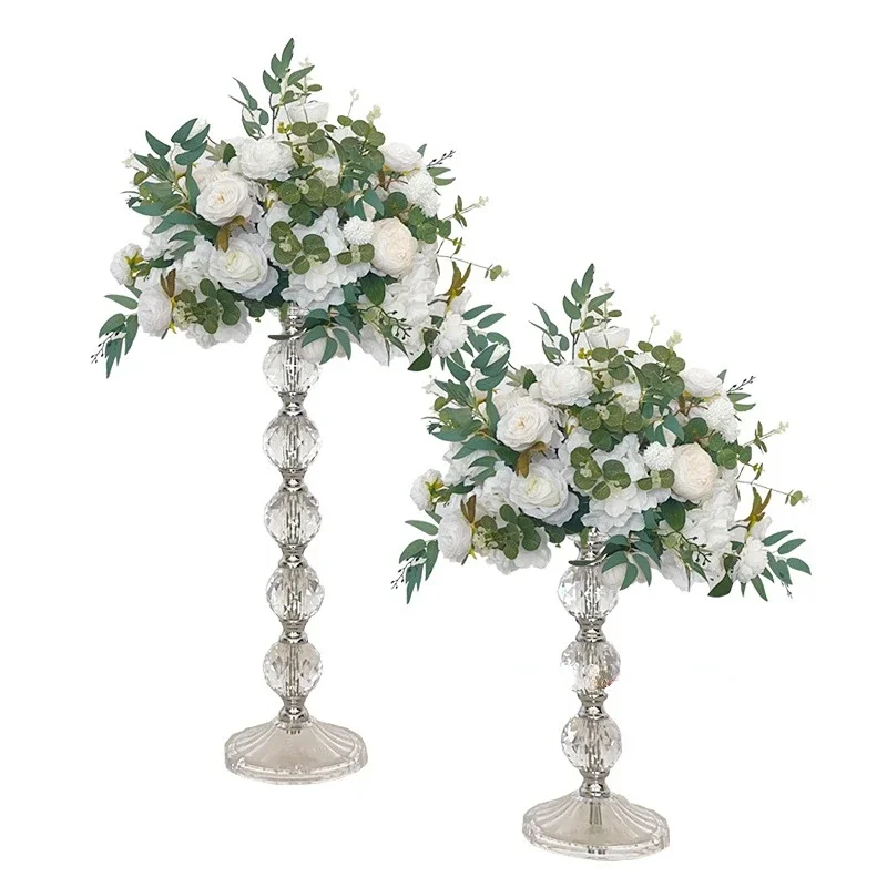 Acrylic Flower Stand Floral Ball Display Pedestal Candle Rack Wedding Decoration Table Centerpiece Holder for Party And Event