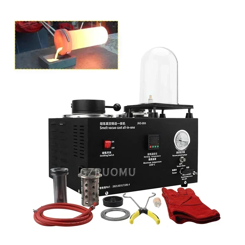 G ol-d Silver Jewelry Making Equipment 3In-1 Casting Machine Smelting Vacuum Casting Integrated Device High Temperature Refining