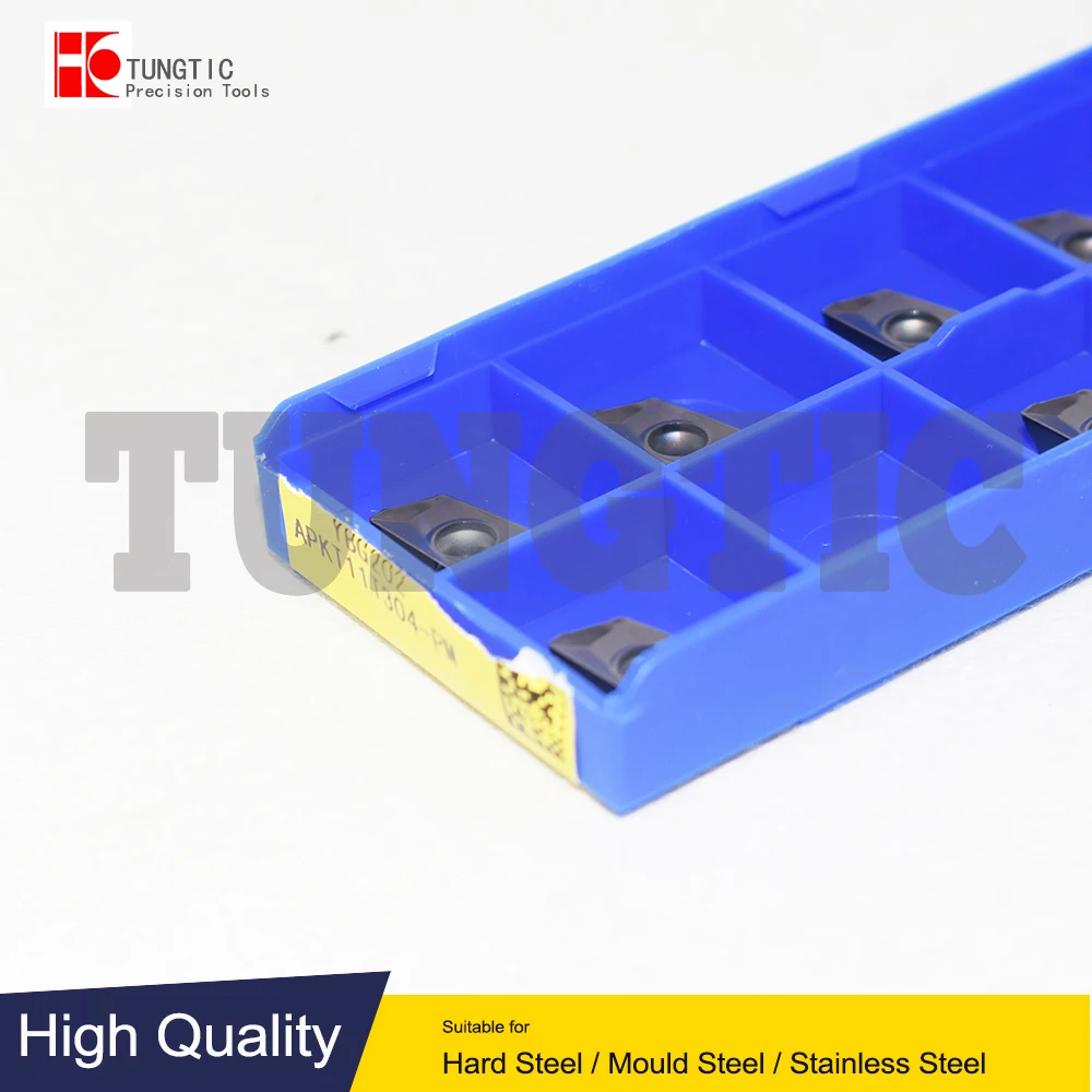 

APKT11T304-PM YBG202 YBG102 APKT 11T304 PM Carbide Face Milling Cutter Lathe Inserts Machining Metal