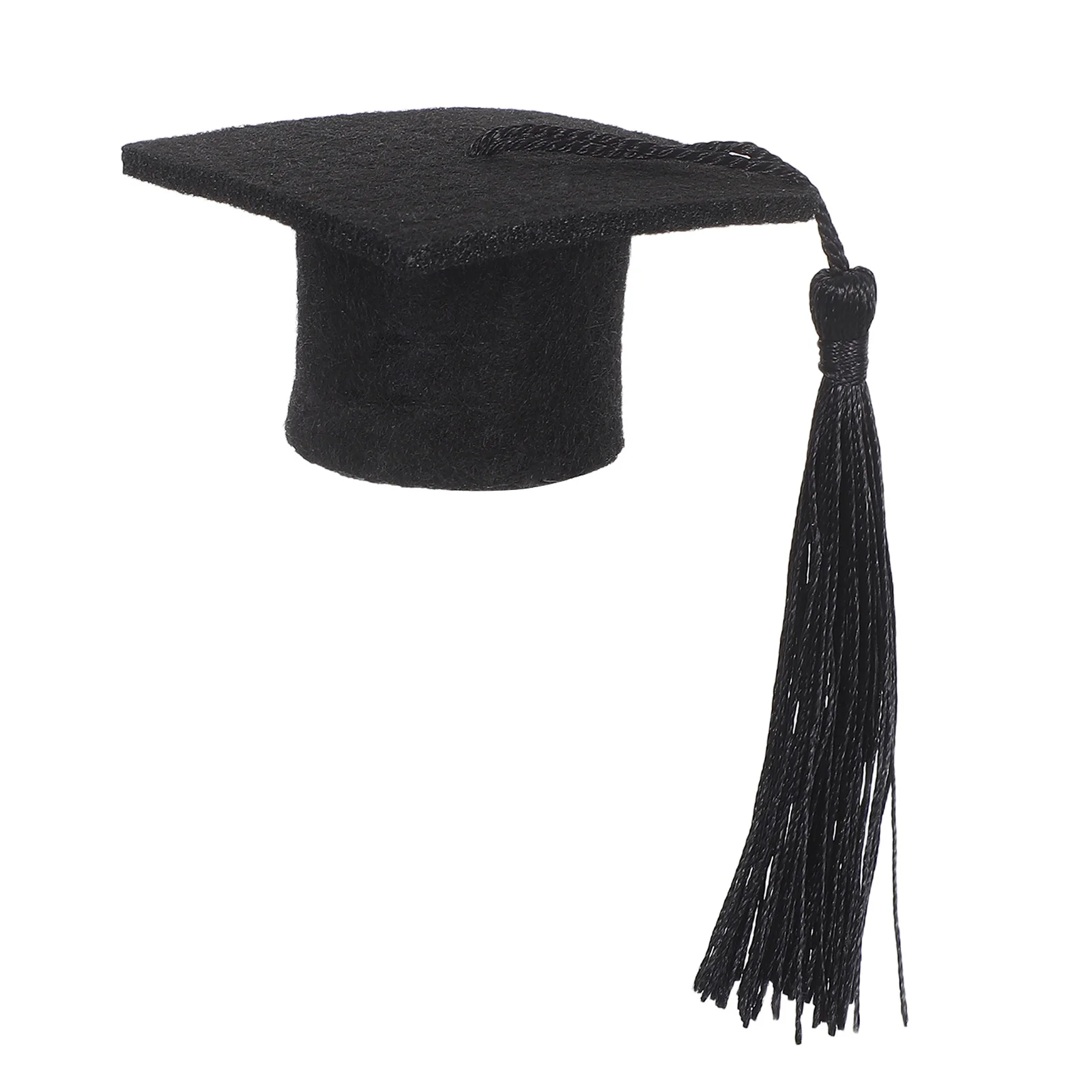 

Black Tassel Cap Wine Bottle Decoration Mini Doctorial Hat Topper for Holiday Party Table Decor Christmas Gift Idea