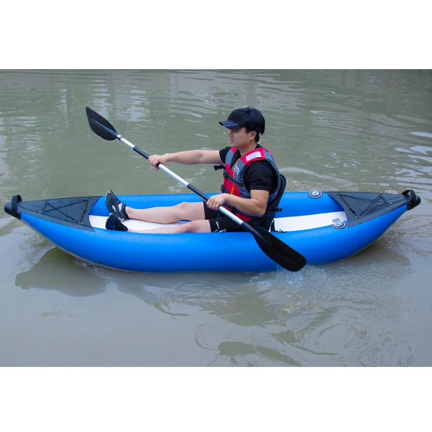 Funworldsport Outdoor PVC Inflatable Water Drifting Kayak For Rivers&Lakes Lightweight Fishing Boat