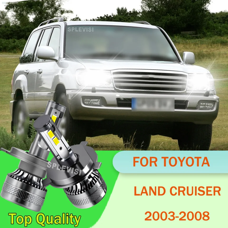 

2Pcs High-Intensity 20000LM Car Headlight 200W 12V H4 9003 W/Cooling Fan For TOYOTA LAND CRUISER 2003 2004 2005 2006 2007 2008