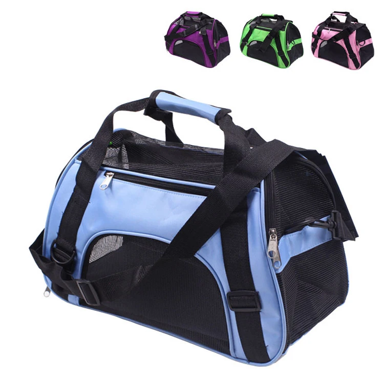 

Manufacturer Wholesale Breathable Cooling Travel Foldable Cat Dog Carrier Bag Pet Carrier