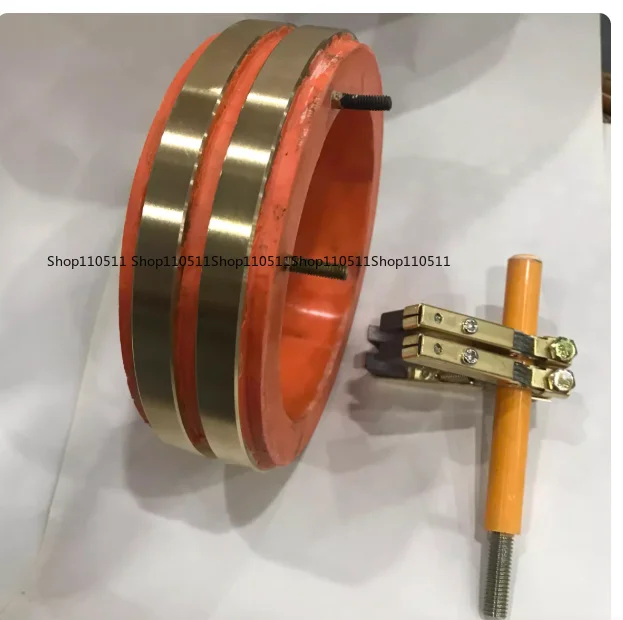 2-Ring 2-Way Conductive Ring Slip Ring Sliding Bracelet Copper Ring Inner Diameter 100 Outer Diameter 135 High 38mm