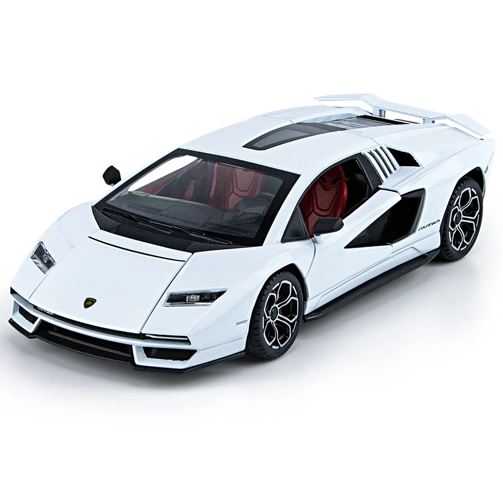

1:24 Countach LPI 800-4 Alloy Car Model Diecast Car Sound Light Car Lovers Collection Kids Birthday Gift Metal Toys