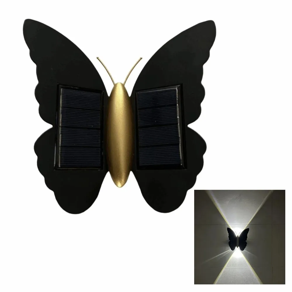

Butterfly Shaped Butterfly Solar Wall Light Auto On/Off Motion Sensor LED Induction Lamp Automatic Operation Decorative Lighting