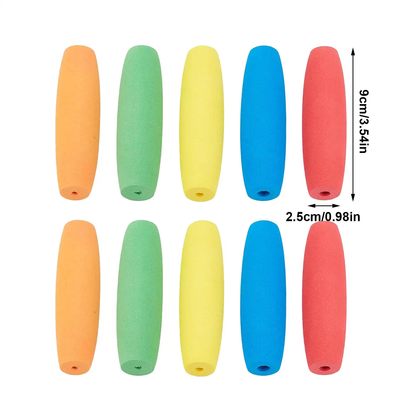 Foam Tubing for Handle Grip 10 Pieces Anti-Slip Comfortable Foam Handle Kids Spoon Utensil Grip Aid for Elderly Disabled Adults view 6