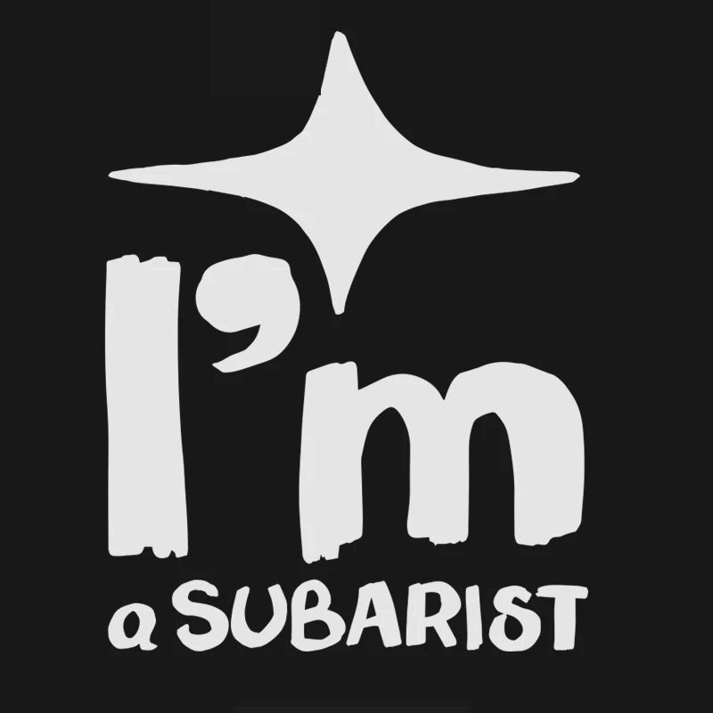 Car Sticker I Am Subarist Funny PVC Car Decoration Accessories Sticker Creative Waterproof Sunscreen Black/white,16cm*13cm