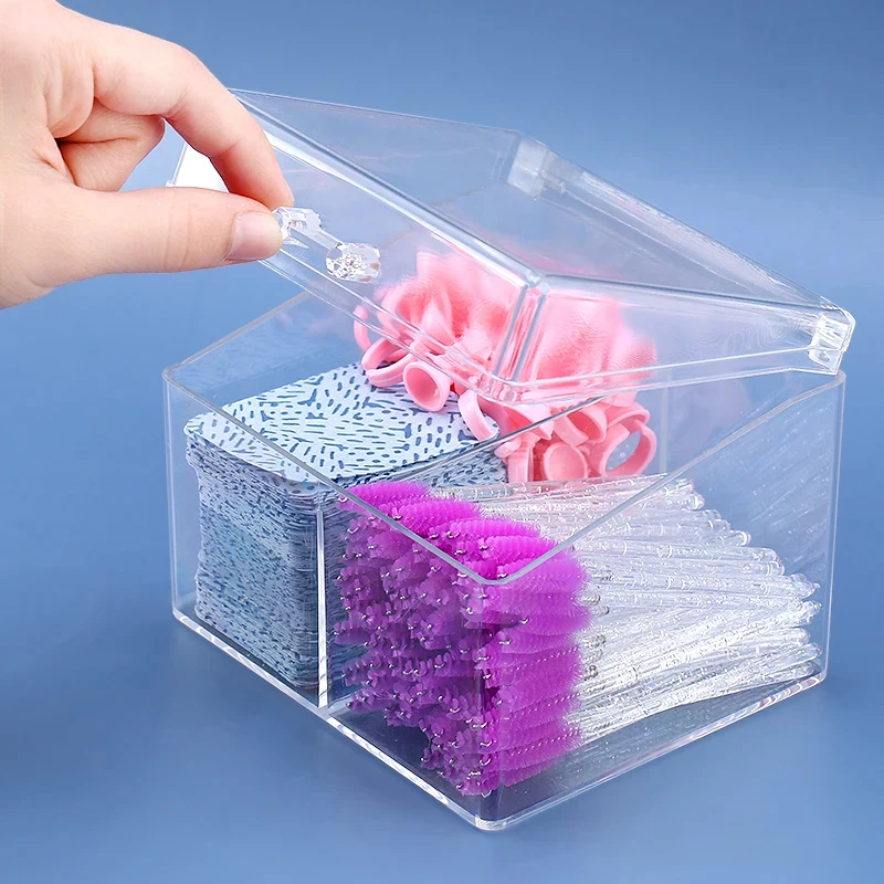 1Pcs Large Capacity Eyelash Storage Box For Eyelash Extension Tweezer Case Cosmetic Makeup Tools Storage Box Lash Accessories