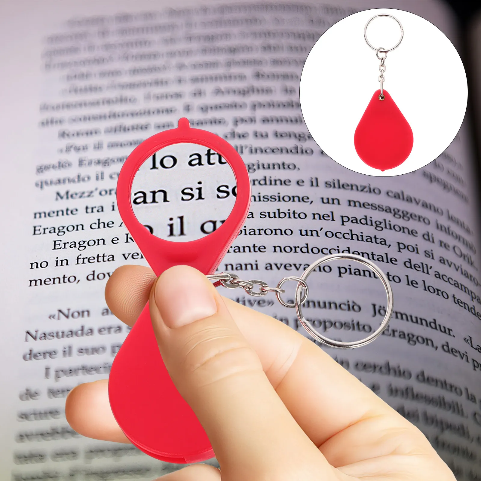 

Набор из 6 портативных карманных луп-брелоков с яркой LED-подсветкой для чтения и проверки ювелирных изделий, складная конструкция