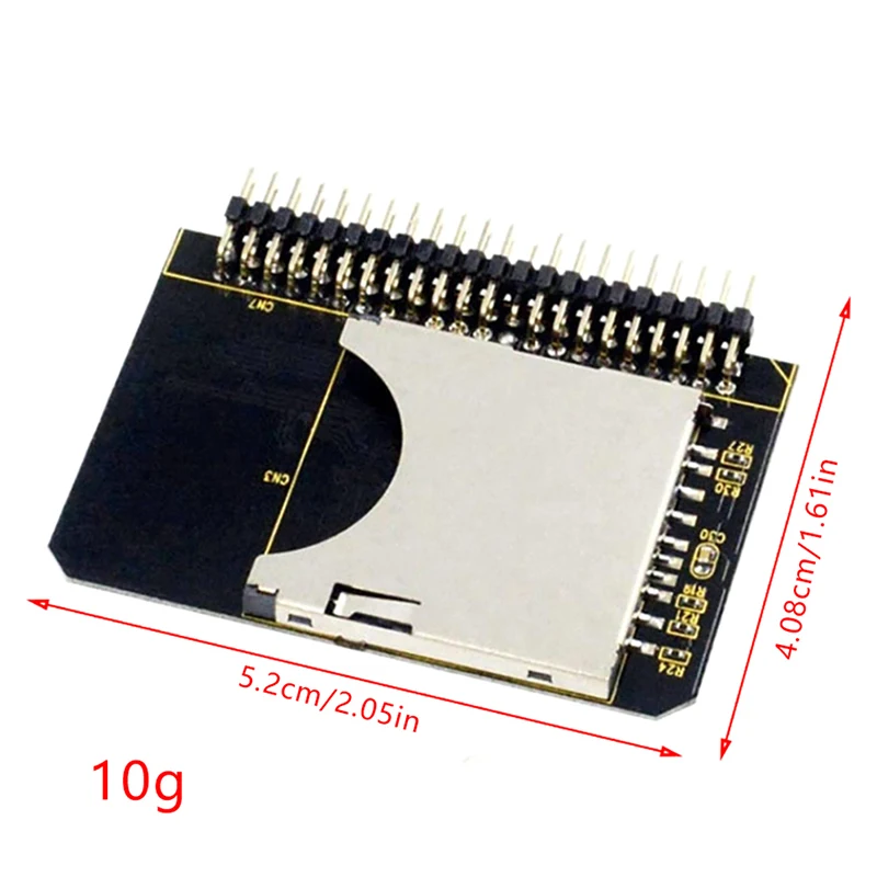 SD naar IDE 2,5 "44-pins adapter SDHC/SDXC/MMC naar IDE 2,5 inch 44-pins mannelijke converterkaart voor laptop PC