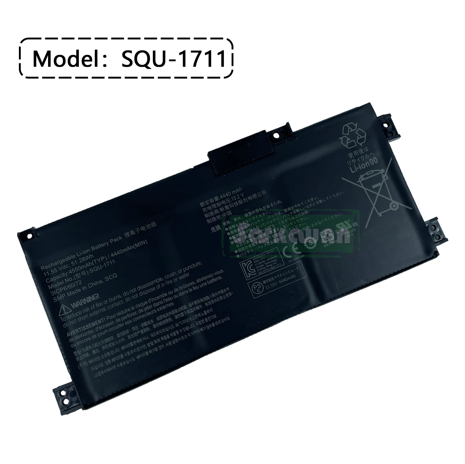 SARKAWNN SQU-1711 Laptop Battery For ThundeRobot 911Air 911AIR 911ME 911S G7000M