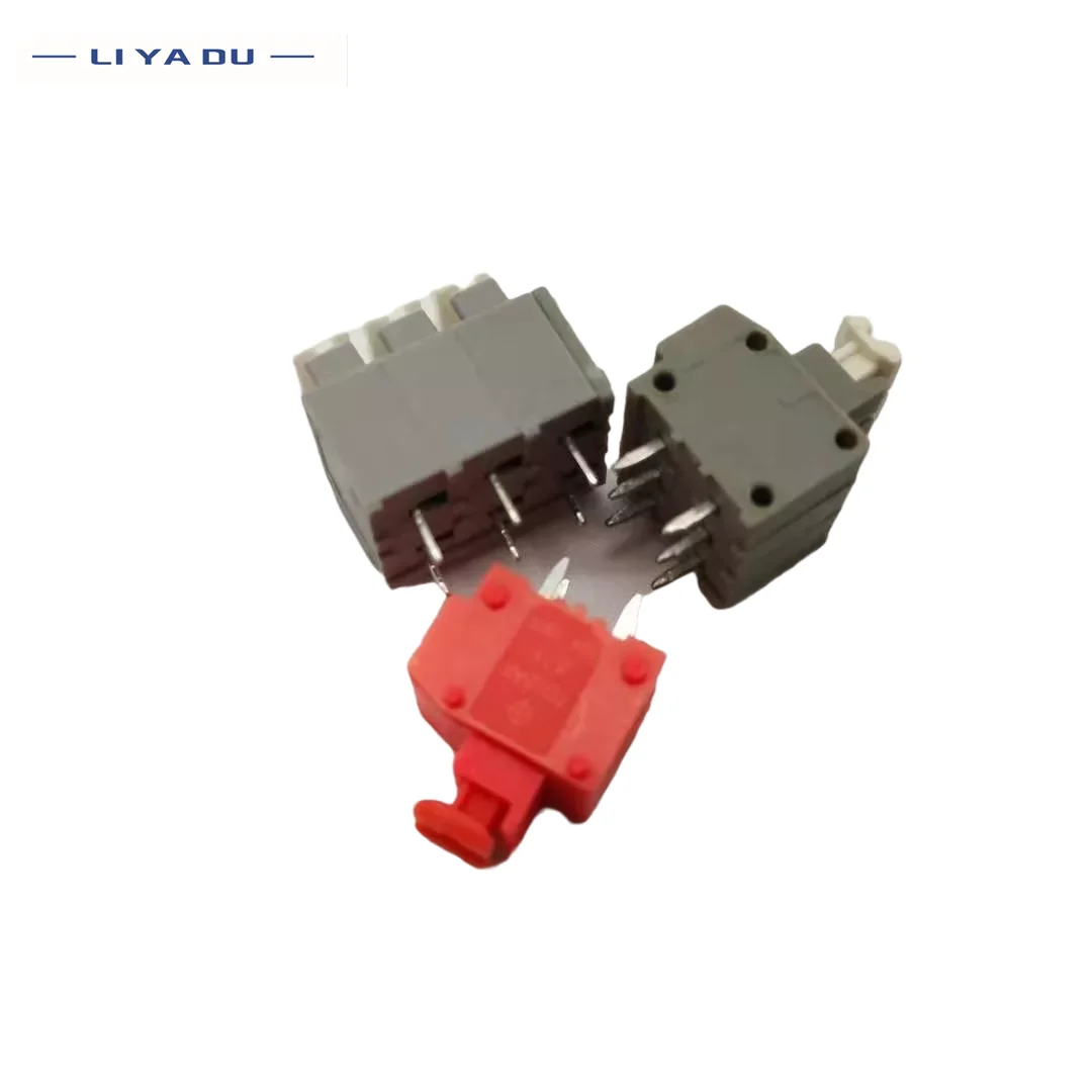 10PCS KF235-2P KF235-3P KF235-4P 5.0mm 3.81mm PitchScrew free spring type / press type connection terminal PCB Spring kf235