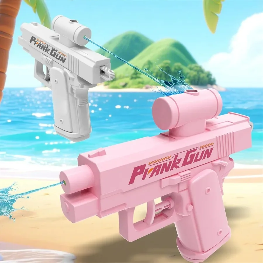 Prank Waterpistool Niet-elektrisch pistool Hogedruk Dubbelzijdig Volautomatisch schieten Water Strand Speelgoedpistool voor kinderen Kinderen Volwassen