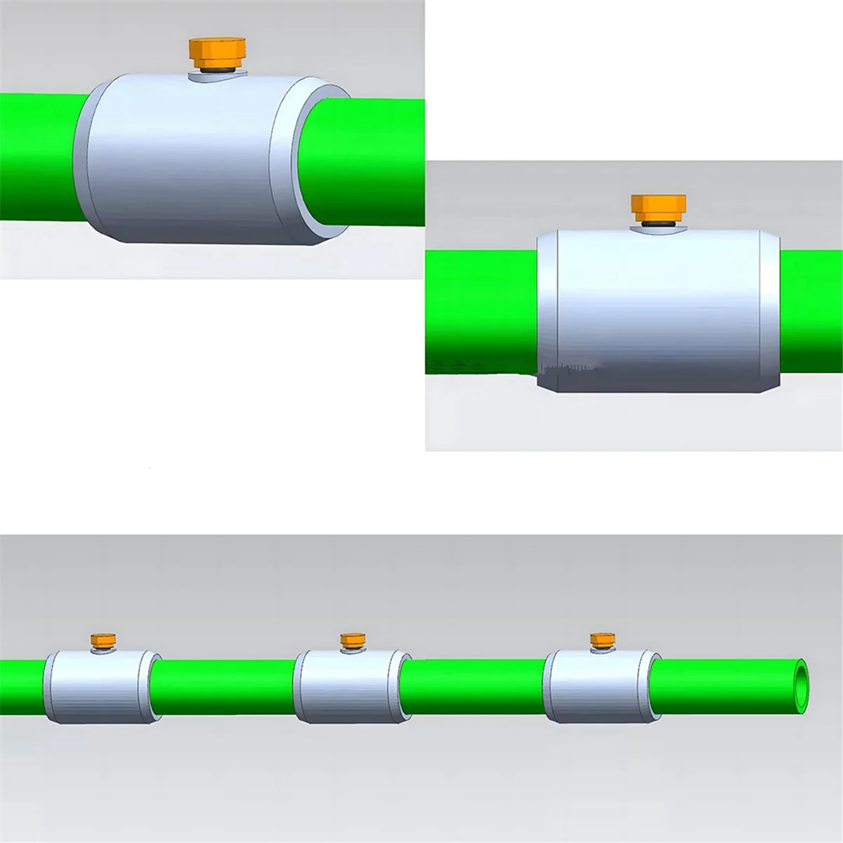 Connecteur de buse de pulvérisation en PVC avec buse de brumisation en laiton, système de refroidissement extérieur, 1 po, 2 po, 15 pièces