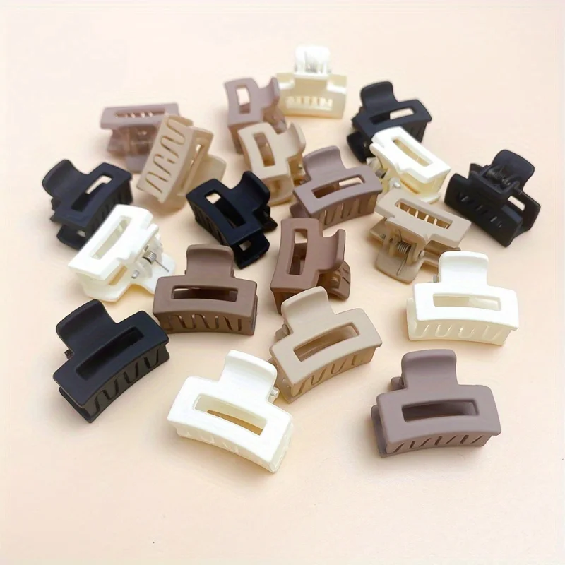 Korean Mixed Hair Mini Small Grab Clip Matte Milk Coffee Color Girl Bangs Cute Hairpin Small Grab Clip Side Hair Clip Hair Acces