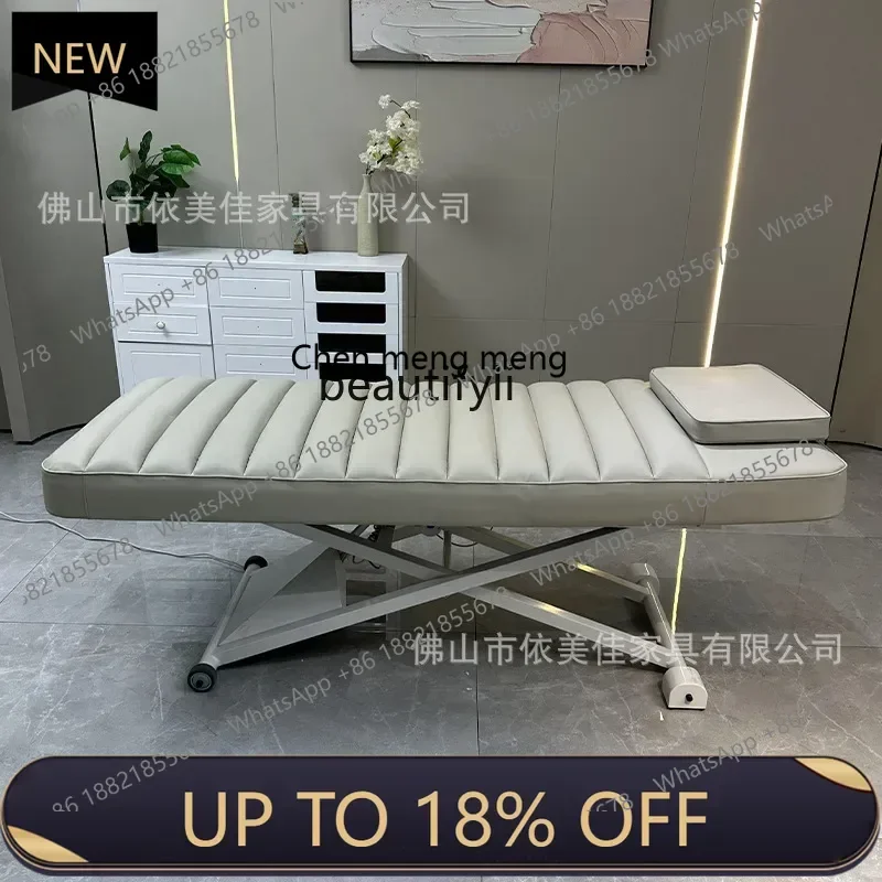 

Z189 Electric beauty bed with holes, breathing holes, free foot control adjustment, SPA massage chair heating