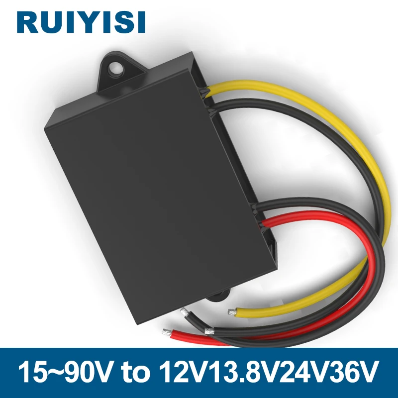 

RUIYISI dc-dc90V72V80V48V36V24V60V to 12V13.8V15V19V9V5V24V5A-10A power converter step-down module