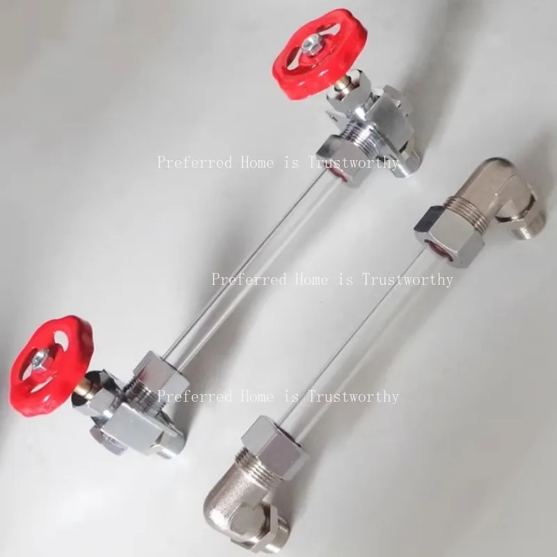 Cork Water Level Gauge 3 Branch Glass Tube Elbow Steam Generator Boiler Water Level Elbow Water Steam Tube Tube Steaming