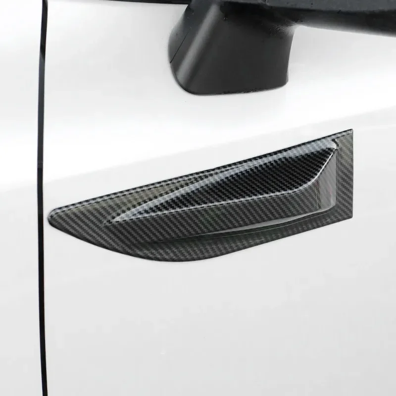 Automobile Carbon Fiber Blade Wind Knife Side Air Outlet Modification Car Sticker Leaf Plate Body Decoration Hood Hood Universal