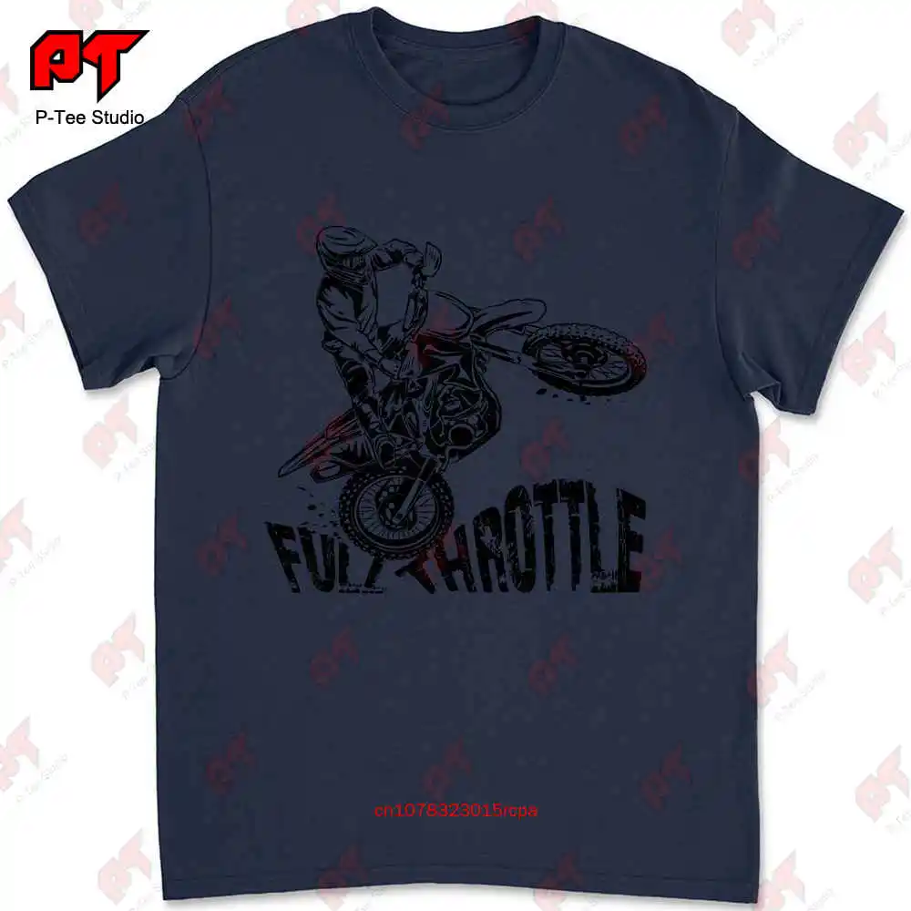 Off-Road Motocross Dirt Bike Full Throttle T-shirt XITT