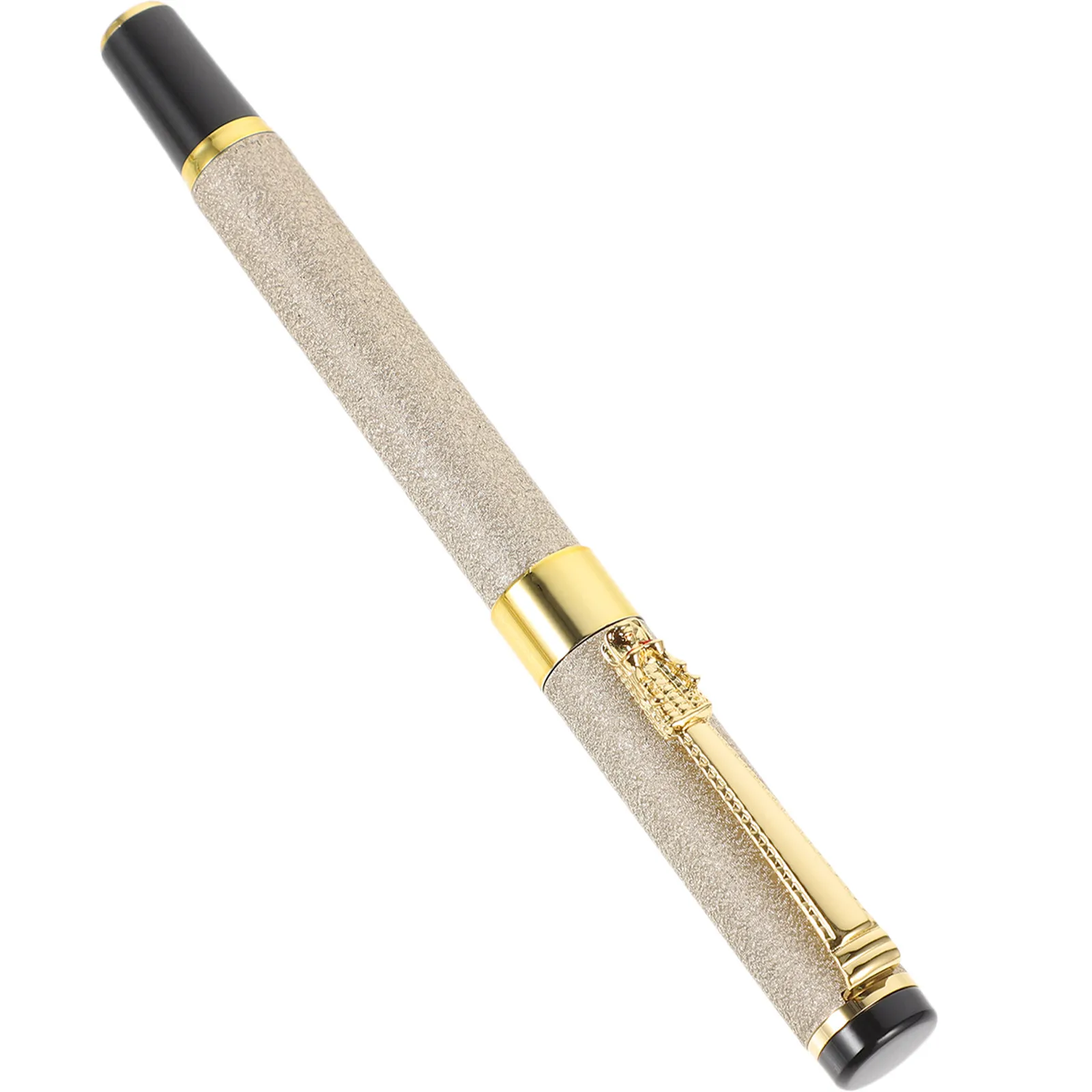 

Smooth Writing Metal Fountain Pen Frosted Barrel for Students Teachers Office Calligraphy Drawing Portable Gift Pen