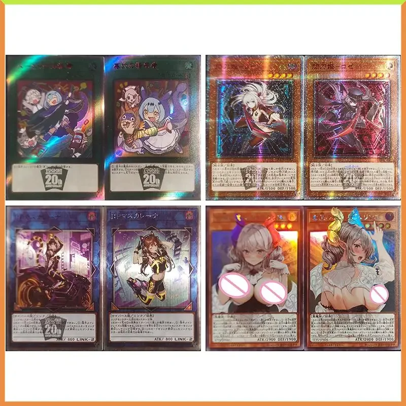 Anime Yu-Gi-Oh DIY ACG Game Versus Refractive Flashcards Called by the Grave Toys for boys Collectible Cards Birthday Gifts