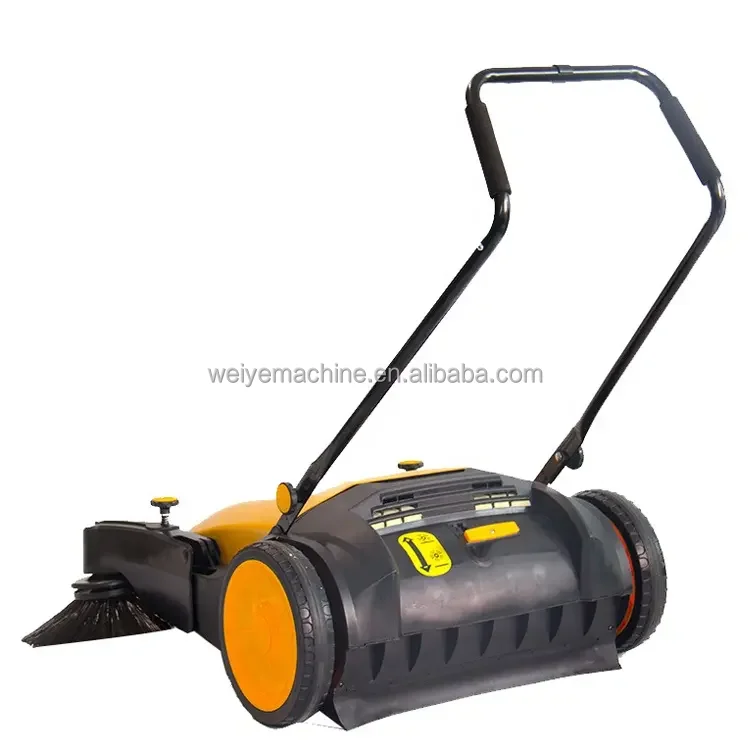 48L 3680 Square Meters1050mm Floor Cleaner Business Sweeping Farm Street Cleaning Hand Push Double Sided Flooring Brush Sweeper