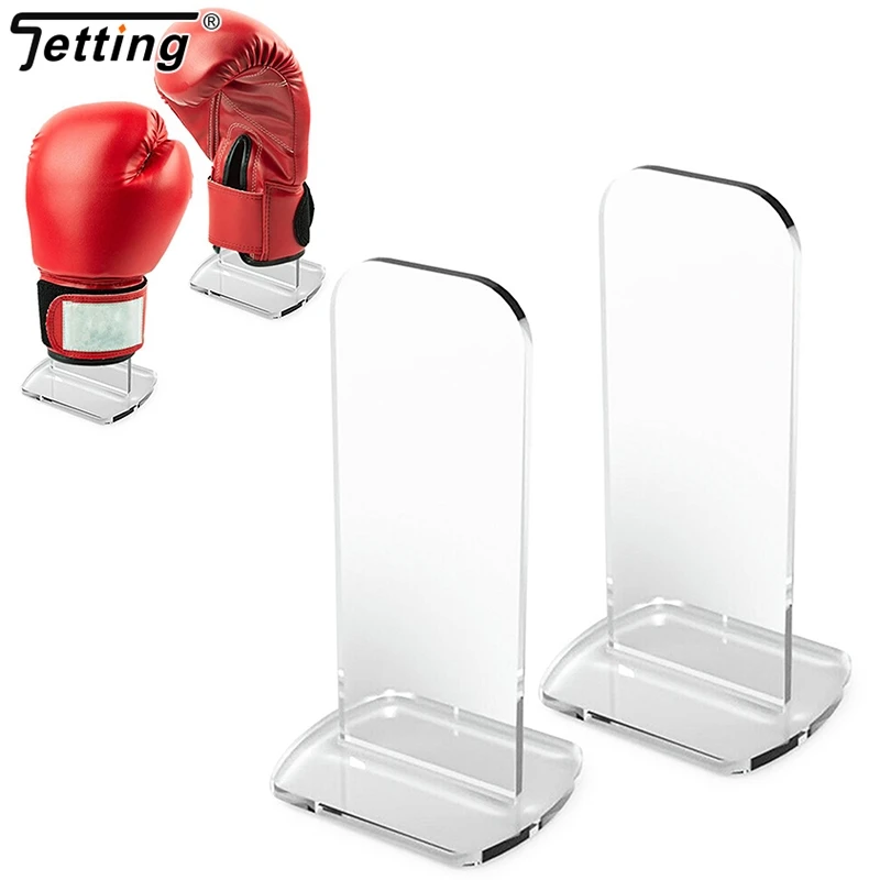 2Pcs/1Pair Boxing Glove Storage Holder Acrylic Display Stand Easy Stand For Home Bedroom Office Bedroom Desktop Stands