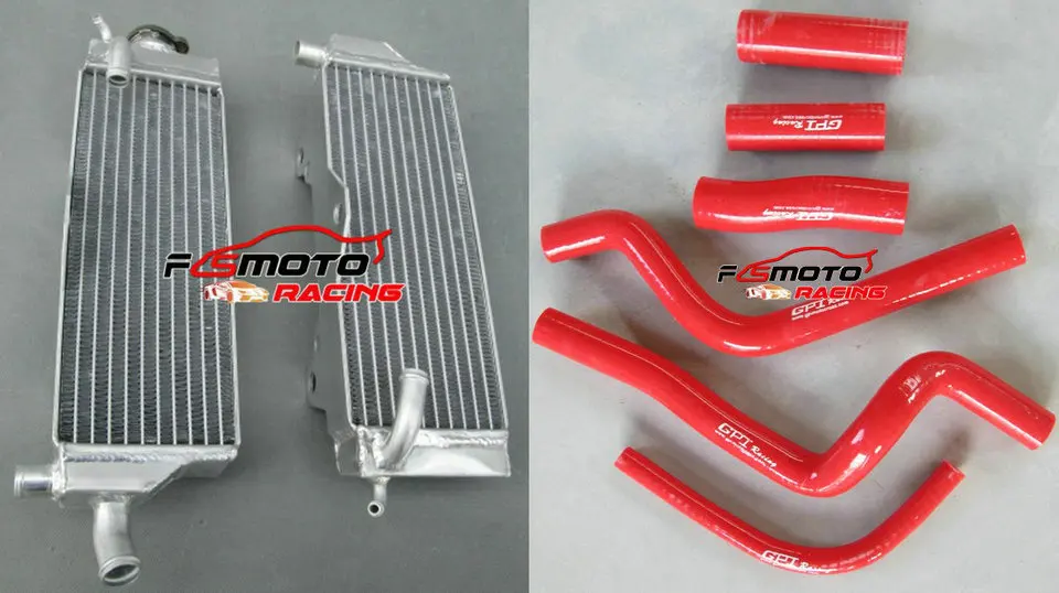 

Для Honda CR500 CR500R 1989 89, алюминиевый радиатор + силиконовый шланг