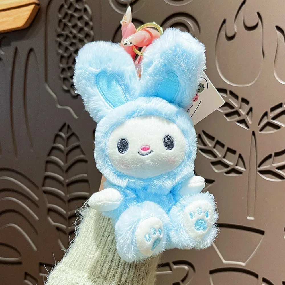 

Kawaii Cartoon Small Animal Keychain Rabbit Stuffed Rabbit Plush Dolls Pendant Cute Creative Car Key Ring Key Pendant