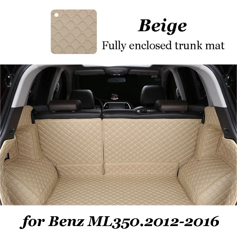 

Custom trunk mat for Mercedes Benz ML 350 custom car floor mat 2012.2013.2014.2015.2016.waterproof leather trunk mat