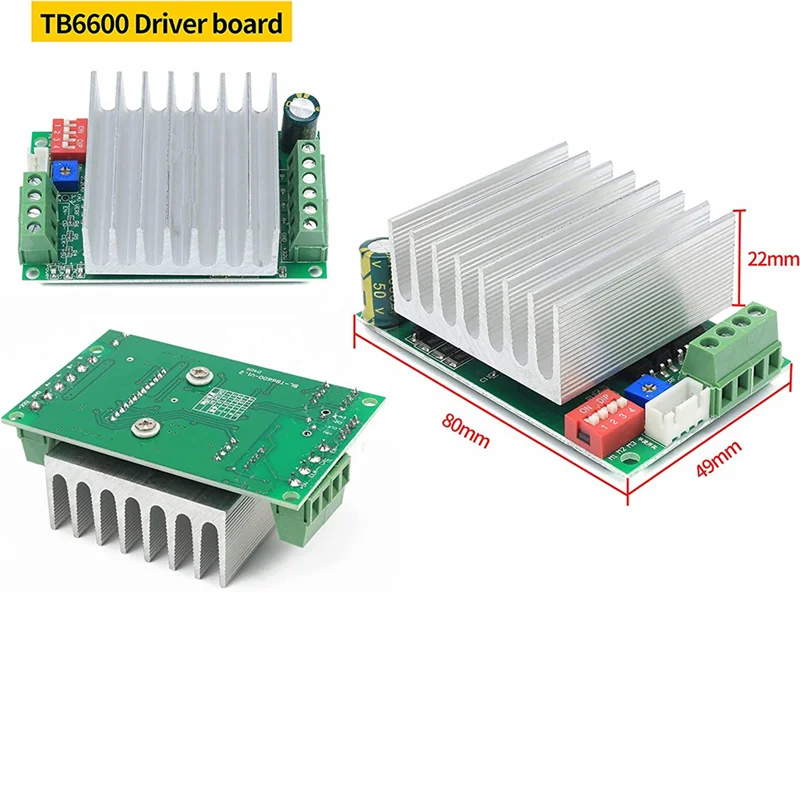 Summer Sale TB6600 4.5A Stepper Motor Driver Board Controller Replace TB6560 Engraving Machine Single Axis Controller DC 10-45V