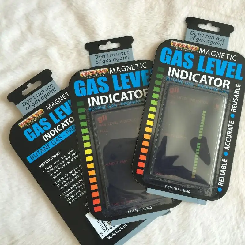 Temperature Sensing Gas Capacity Test Card Color Changing High Precision Gas Pressure Detector for RV Propane Tank Inspection