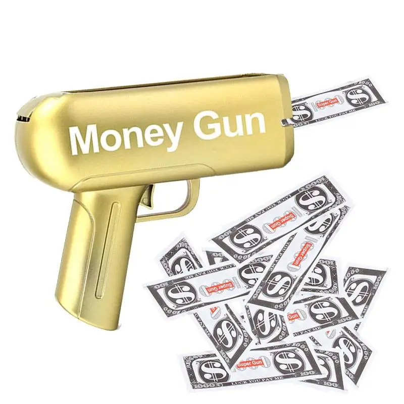 Money Shooter Toy Funny Outdoor Banknote Toys Cash Shooter Money Dispenser For Birthday Wedding Christmas Party Supplies