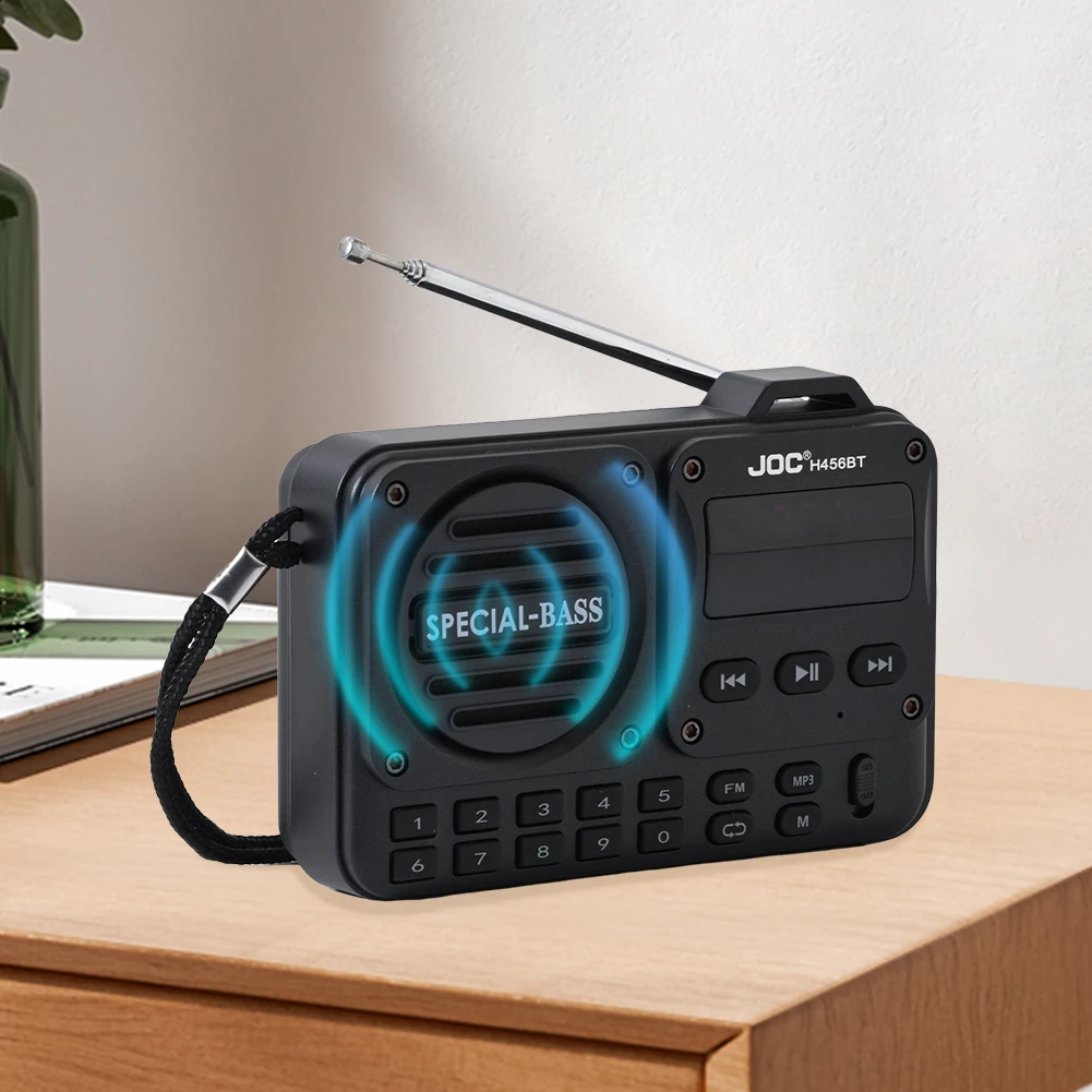 

Portable Digital FM Radio Rechargeable Digital Radio Recorder BT 5.4 Radio Speaker for Home Travel Gifts for Seniors Elderly