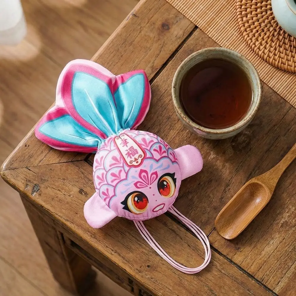 Chinese Style Cartoon Koi Sachet Bag Embroidery Handmade Good Luck Pouch Hanging Ancient Drawstring Bag the Dragon Boat Festival