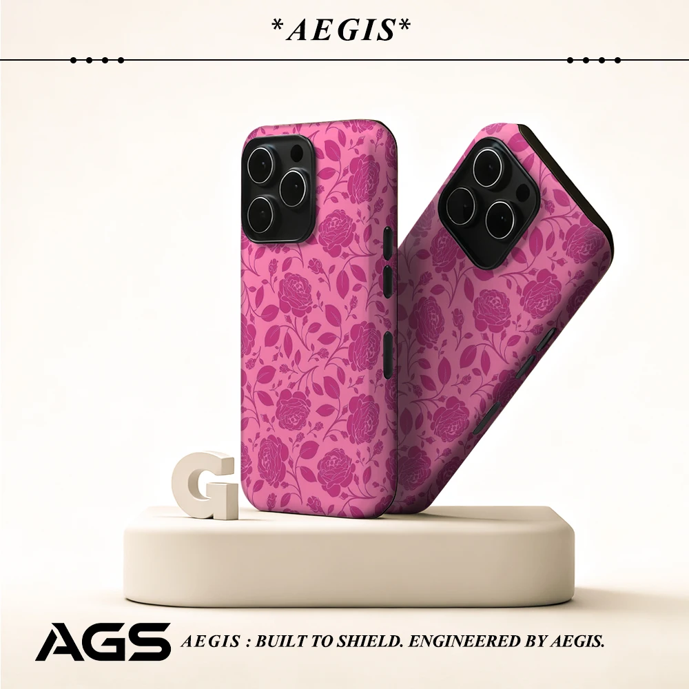 Pink Rose Weave Handyhülle für magnetische Handyhülle für IPhone 17 16 15 14 13 Pro Max Plus Single Double-Layer Tough Case
