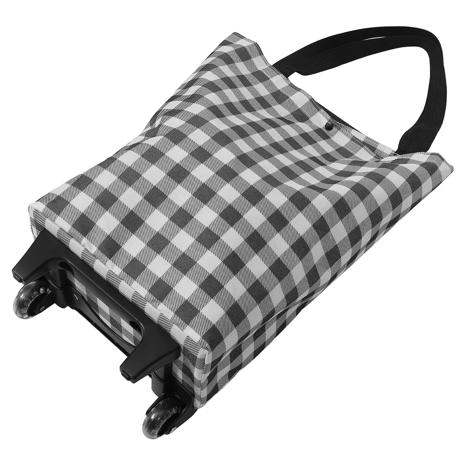 

Shopping Cart Trolley Foldable Dark Grey Utility Bag With Wheels Grocery Cart retractable h storage transport laundry