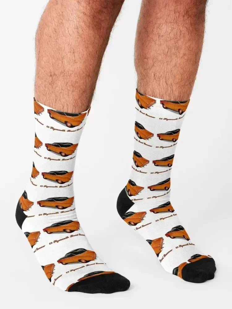 My 1969 Plymouth RoadRunner Compettition Orange Black Top Socks new year golf christmas gifts winter gifts Socks Women Men's