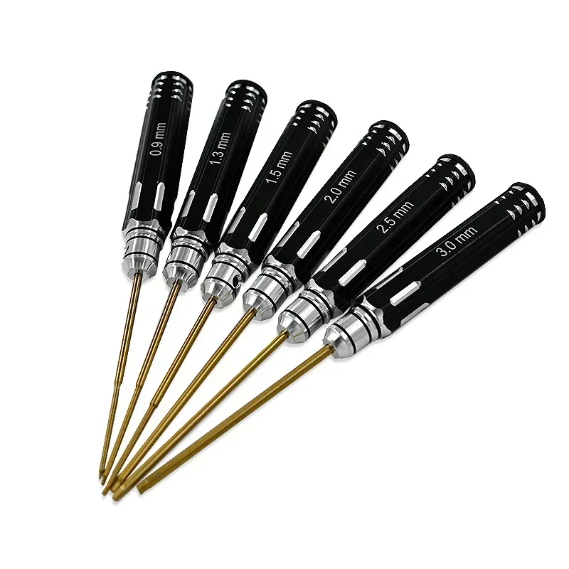 0.9/1.3/1.5/2.0/2.5/3.0mm 六角 RC ツールキット HSS 鋼六角ドライバーセット RC クローラーカーボートヘリコプターモデル用