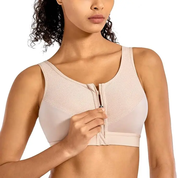 SYROKAN Sports Bra Women Push Up Full Support High Impact Racerback Lined Underwire New Undrwear Bras Shockproof