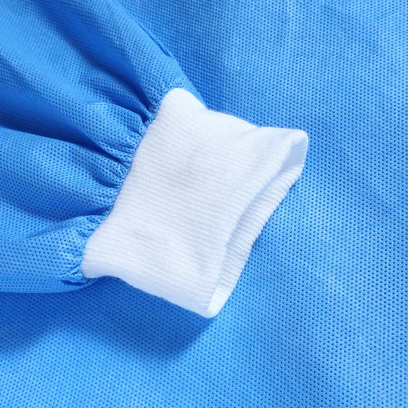 Disposable Non-woven Fabric Dust-proof Clothes PP SMS Water-resistant Adult Visitor Coat Dental Clinic Surgery Indoor Use
