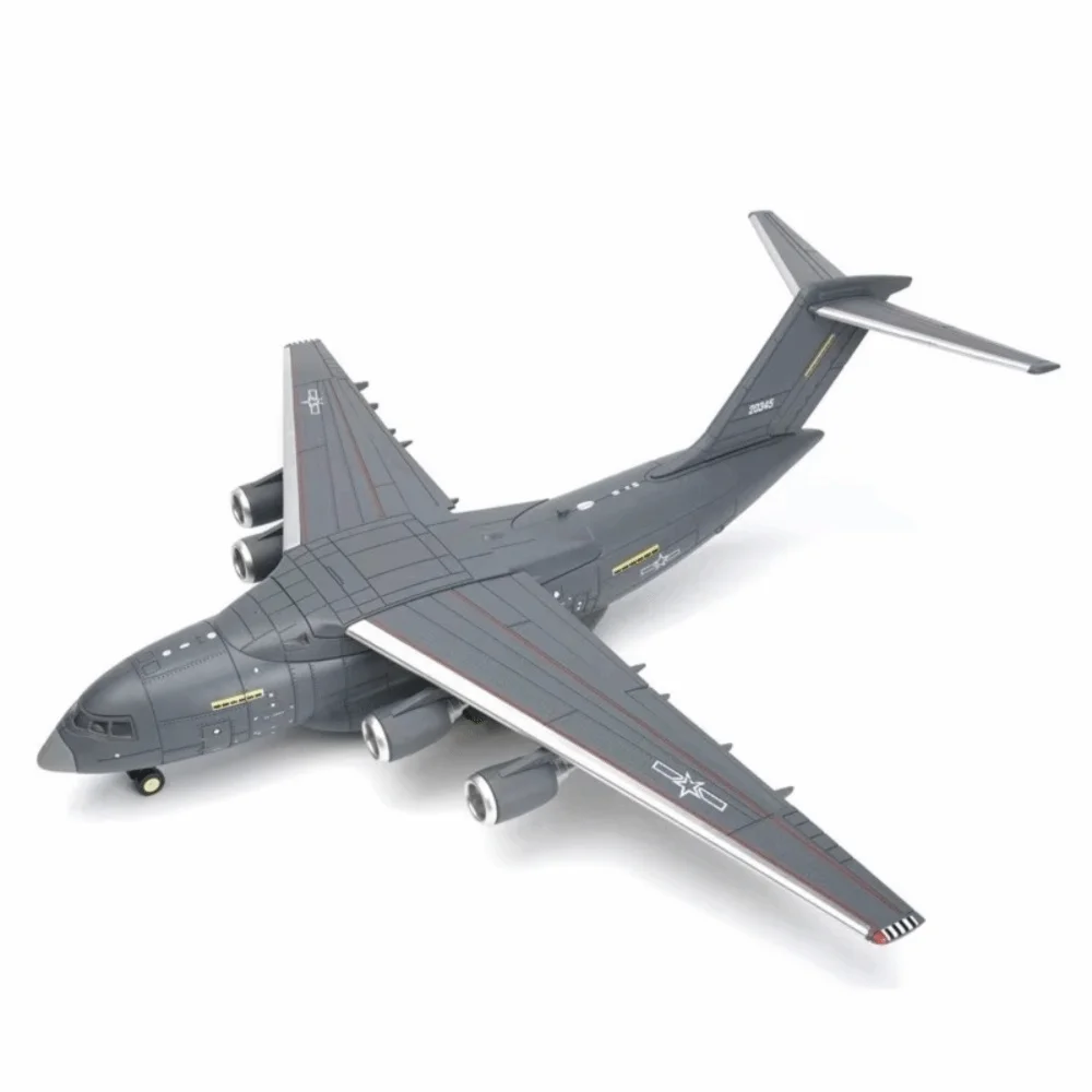 High Quality 1:100 Scale Transport Aircraft Model Detailed Design Y-20 Bomber Model TU-160 Attack Aircraft Model Kit Boys Gifts