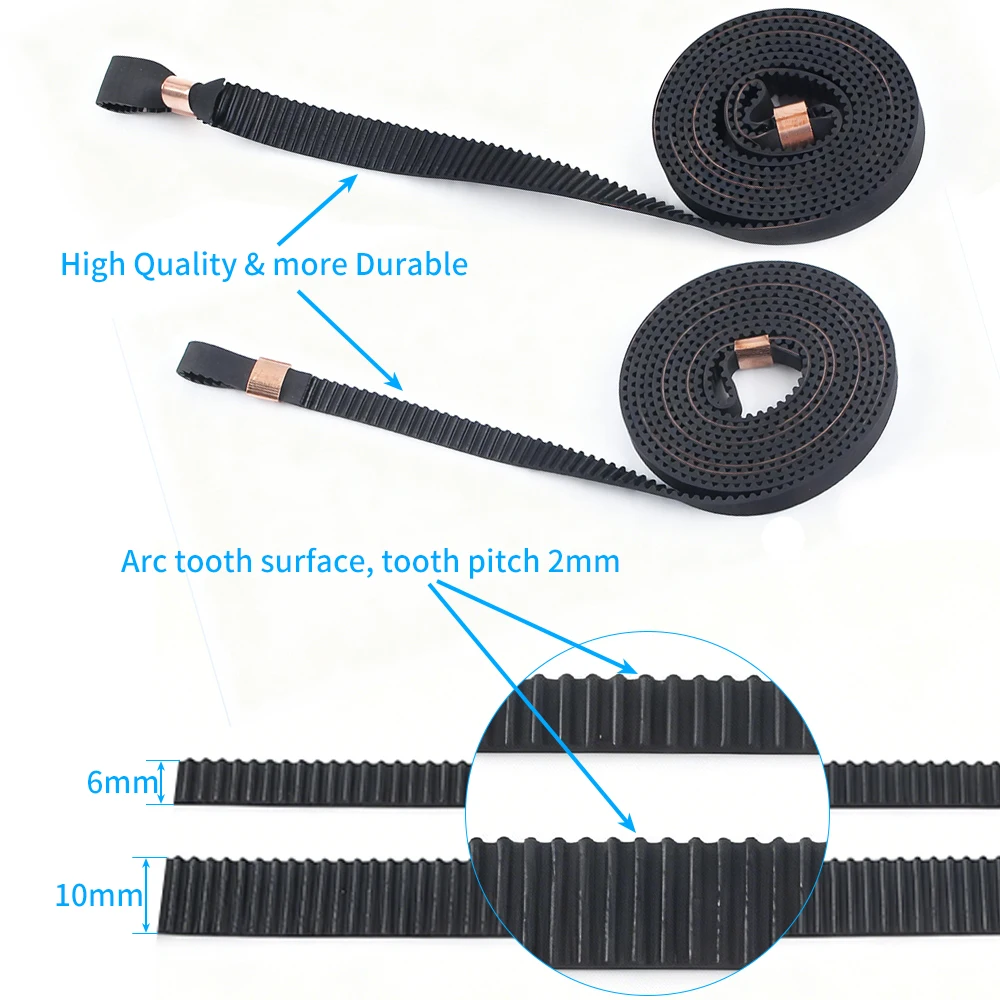 ل كوبرا 3 ماكس متزامن حزام كوبرا 3MAX X Y Z 6 مللي متر/10 مللي متر عرض حزام عالية الجودة ثلاثية الأبعاد طابعة استبدال أجزاء ل كوبرا 3 ماكس #4