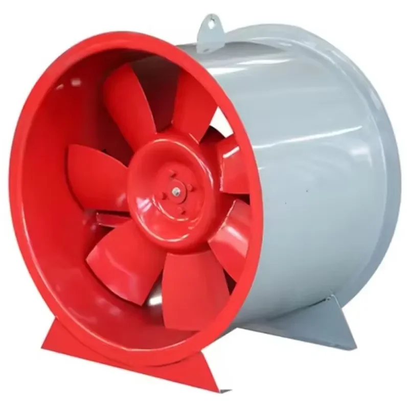 

380V Carbon Steel Axial Flow Smoke Exhaust Fan Ball Wall-Mounted Stainless Steel for Roof Basement Ventilation AC Made China