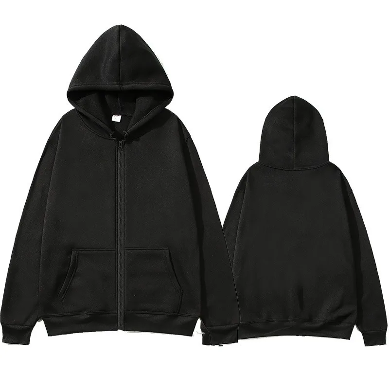 New Arrival Casual Hooded Zipper Sweatshirts for Men and Women Comfortable and Breathable Sports Clothes