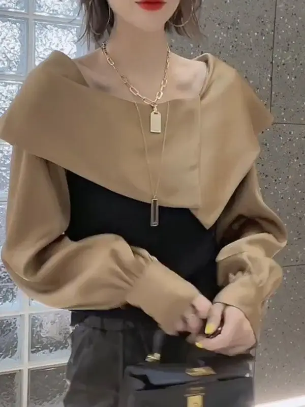 Women Autumn Spring Blouses Turn Down Collar Womens Tops And Blouses Fashion Women Casual Shirt Blusas Roupa Feminina