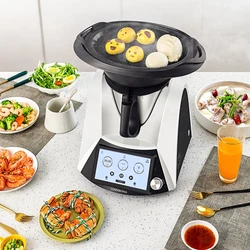 Multifunctional Kitchen Robot / Stainless Steel / WLAN / 12 Speeds / 37°C - 160°C / Programmable / Pre-Installed Recipes / Mixer